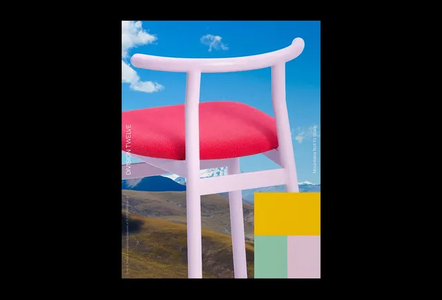 Abstract 3D Chair Composition, abstract, 3d-render, vibrant
