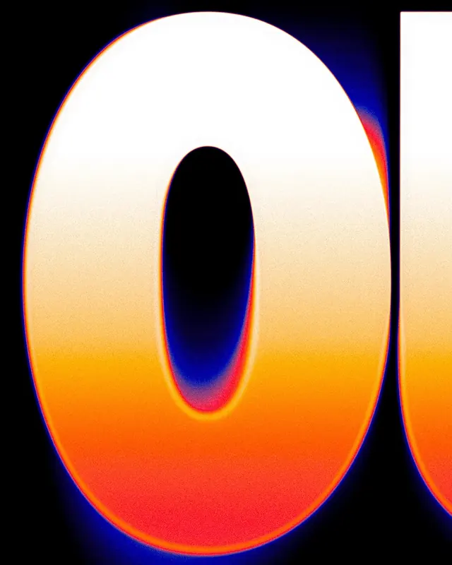 Gradient Letterform Detail, gradient-heavy, abstract, vibrant