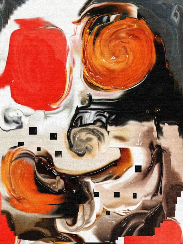 Abstract Expressionist Composition