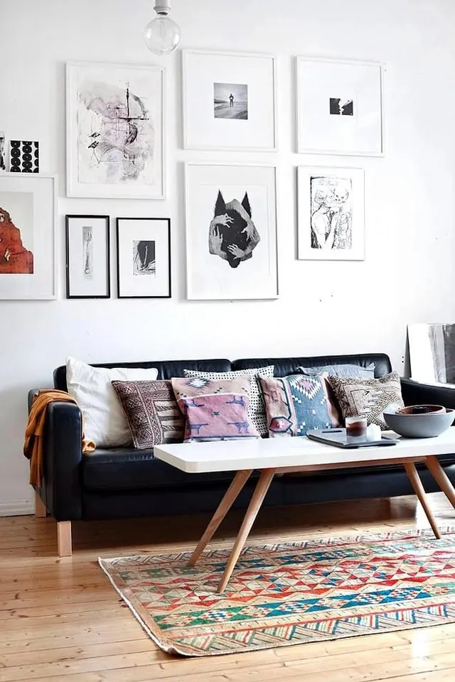 Gallery Wall Interior Design, minimal, editorial, light