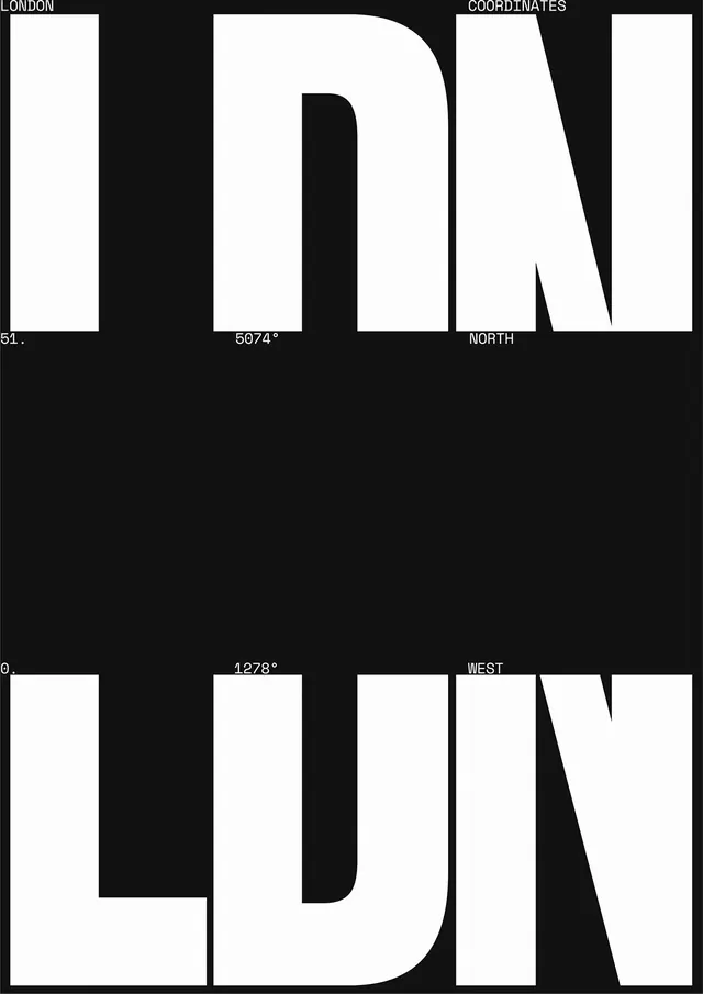 Typography Composition Study, minimal, swiss, monochrome