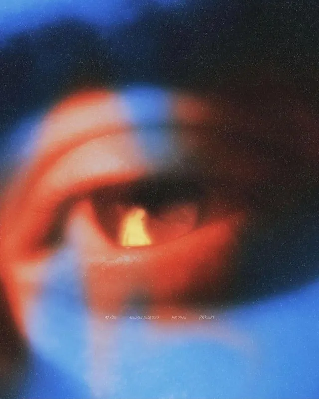 Abstract Eye Close-up, retro, y2k, vibrant