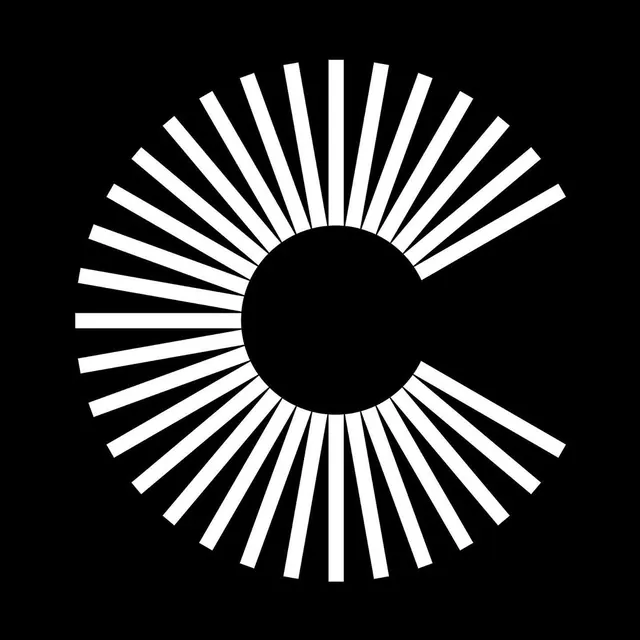 Radial Line Graphic, minimal, geometric, monochrome