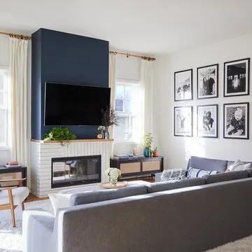 Modern Living Room Interior, minimal, corporate-clean, light