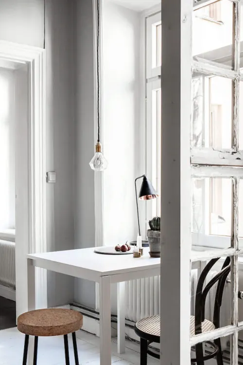 Minimalist Interior Workspace, minimal, light-mode, light