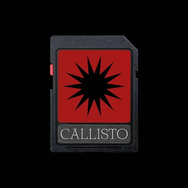 Callisto Logo and Badge, minimal, geometric, high-contrast