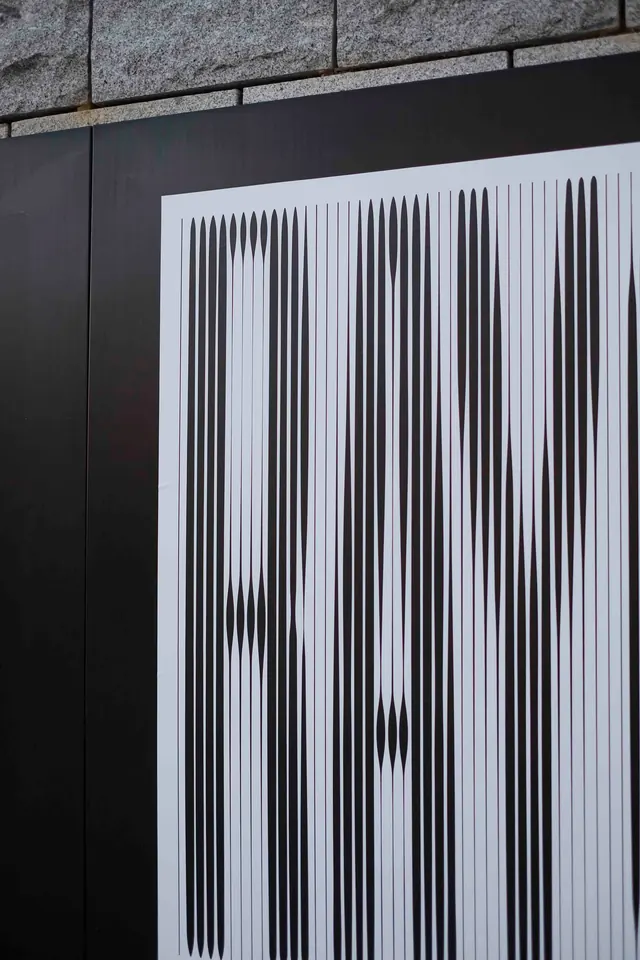 Vertical Line Pattern Graphic, minimal, swiss, monochrome