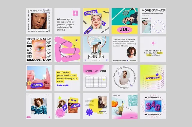 SALE Instagram BUNDLE | Canva & PS, editorial, playful, light