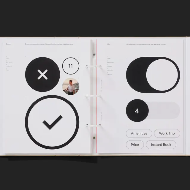 Minimalist UI/UX Design System Spread, minimal, swiss, monochrome