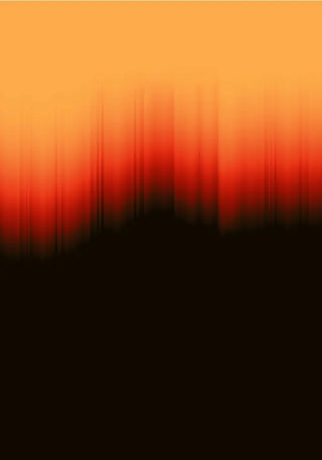 Vertical light-streak gradient from warm to black, gradient-heavy, abstract, warm