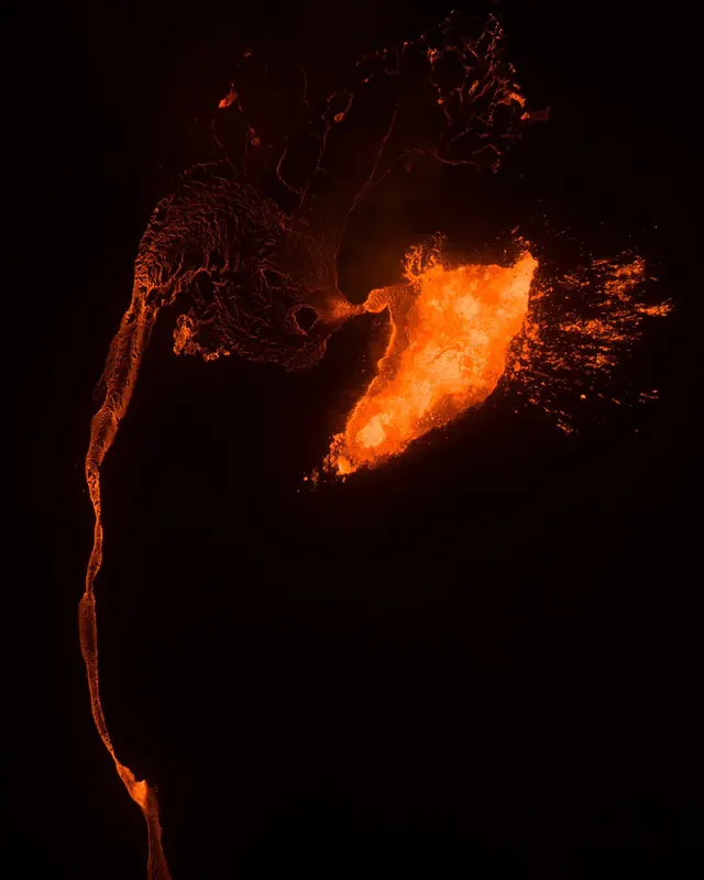 Abstract Fire and Smoke, minimal, organic, dark
