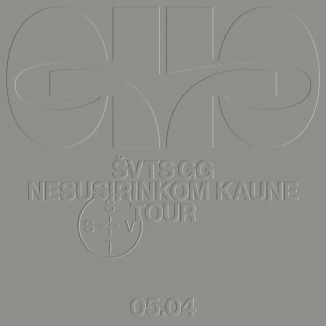 Embossed Monogram and Typography, minimal, monochrome, monochrome