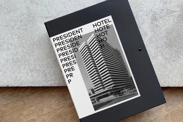 Hotel Card Identity, minimal, swiss, monochrome