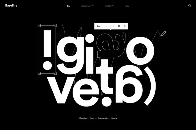 Abstract Typography Layout, brutalist, minimal, monochrome