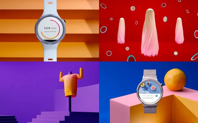 Abstract Geometric Shapes and Product Mockups, geometric, playful, vibrant