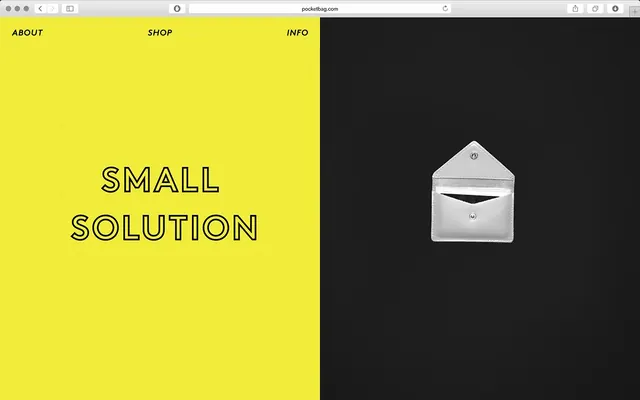 Small Solution Identity, minimal, swiss, high-contrast