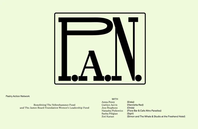PAN nonprofit monogram in bordered square, minimal, corporate-clean, dark