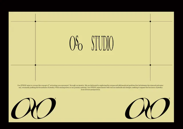 Minimal luxury type specimen with geometric grid, minimal, luxury, light