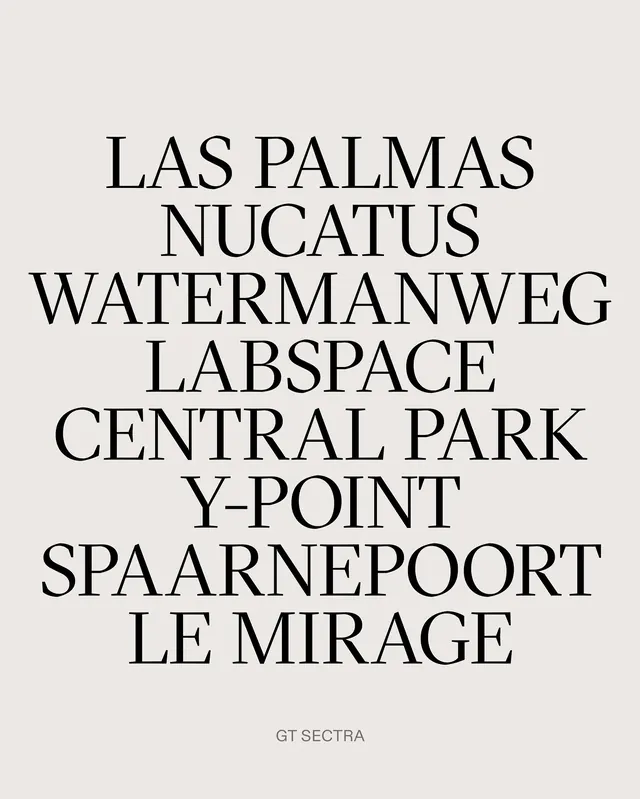Typography List Layout