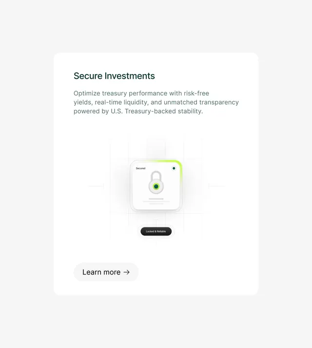 Treasury security lock illustration, minimal, corporate-clean, light