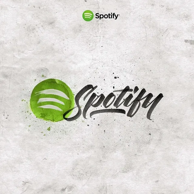 Spotify Logo Texture Study, brutalist, organic, vibrant