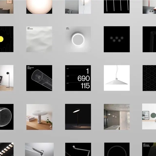 Minimalist Lighting Product Gallery, minimal, corporate-clean, light