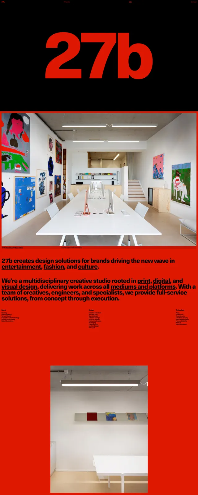 27b Identity System, minimal, corporate-clean, high-contrast