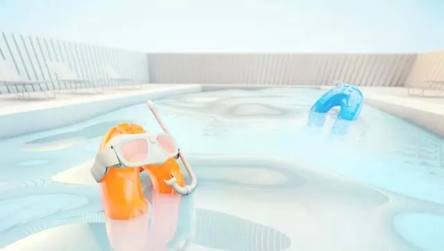 Abstract 3D Pool Scene