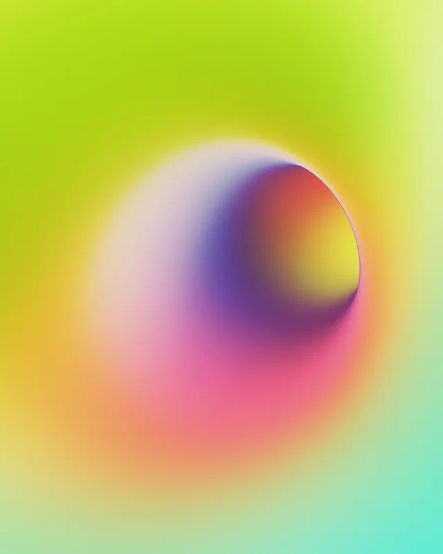 Abstract Gradient Sphere, gradient-heavy, organic, vibrant