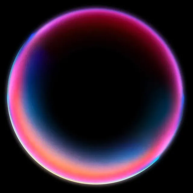 Glowing Sphere Gradient, gradient-heavy, minimal, vibrant