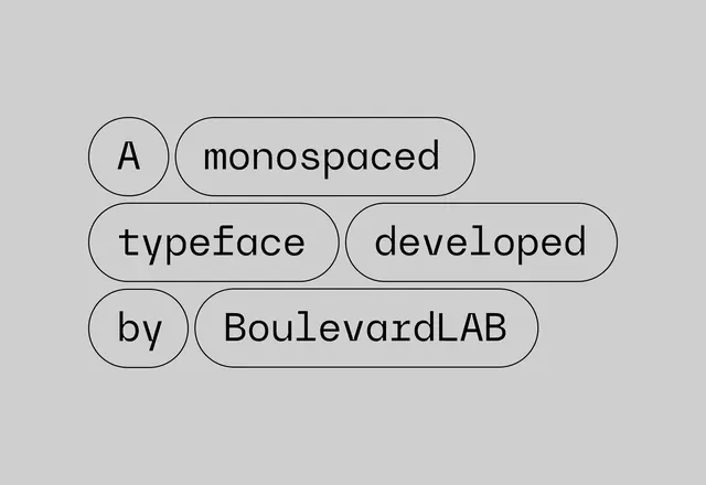 BoulevardLAB Monospaced Typeface Showcase