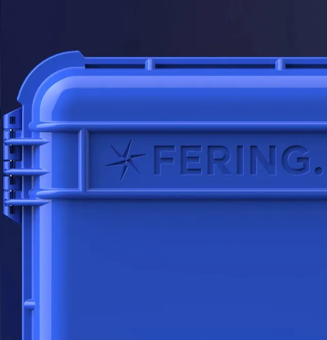 Blue Industrial Case Branding, minimal, technical, dark