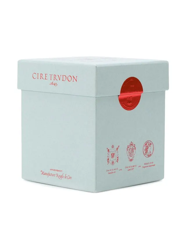 Cire Trudon luxury heritage candle box, retro, minimal, muted