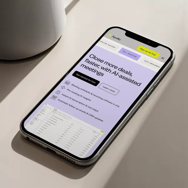 Apollo app mobile deals flow, minimal, flat, light