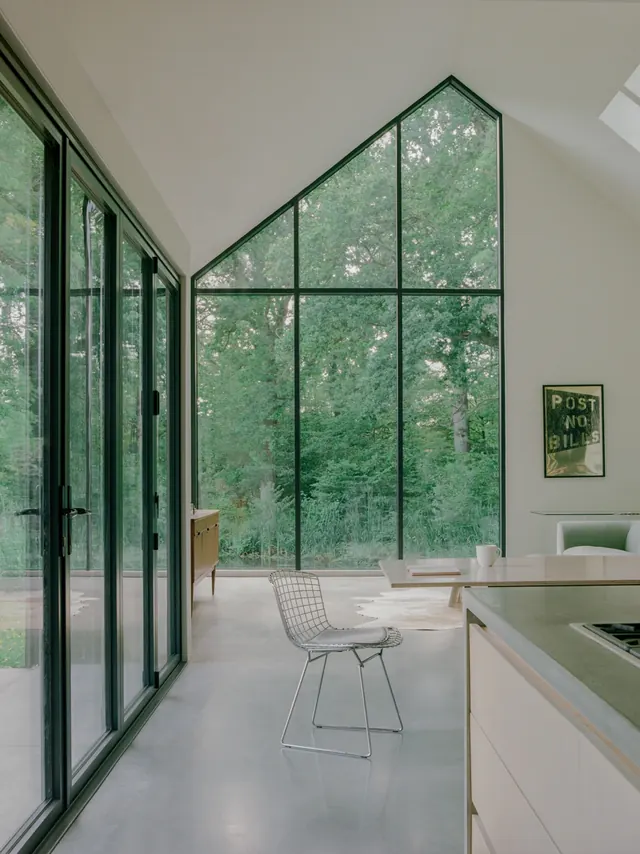 Modern Office Interior with Glass Partition, minimal, light-mode, light
