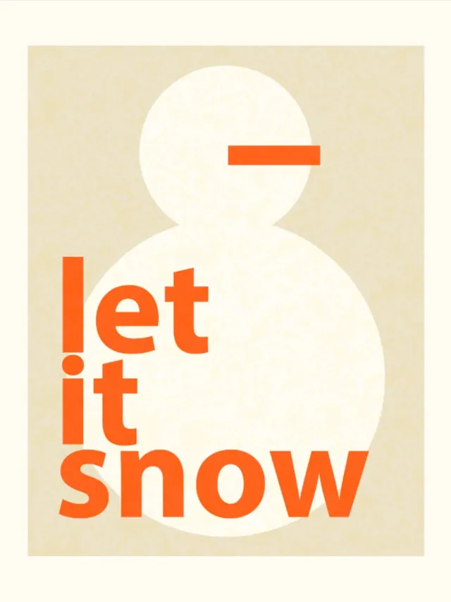Let it snow geometric figure, minimal, geometric, warm