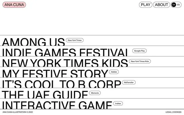 Vertical list type specimen with inline badges, minimal, technical, light
