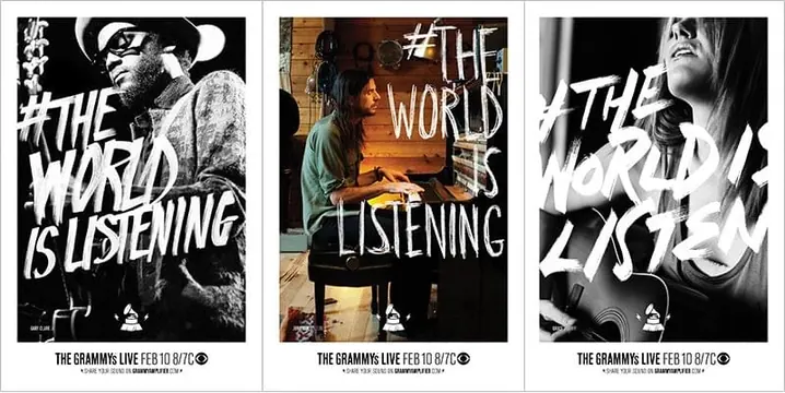 The World Is Listening - Album Art Series, monochrome, brutalist, monochrome