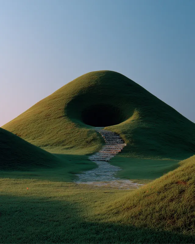 Grassy Hill with Entrance