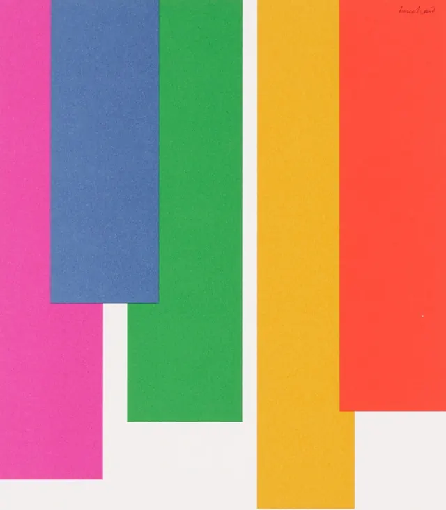 Vertical Color Block Composition, minimal, geometric, vibrant