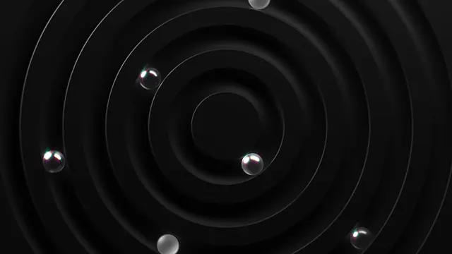Concentric Circular 3D Render, minimal, dark-mode, dark