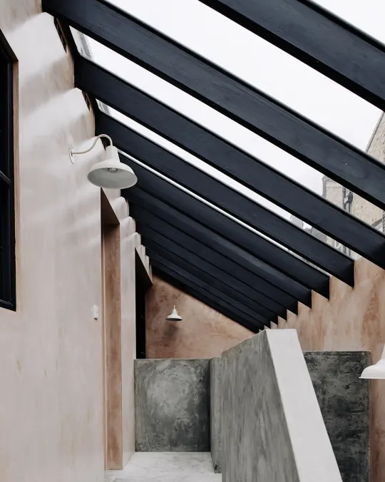 Architectural Interior Space, minimal, brutalist, monochrome