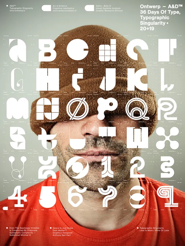 Typography Portrait Composition