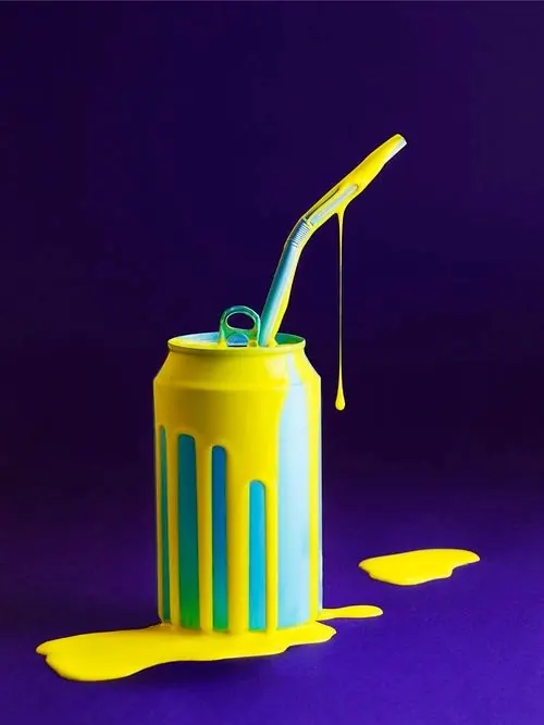 3D Render of a Stylized Soda Can