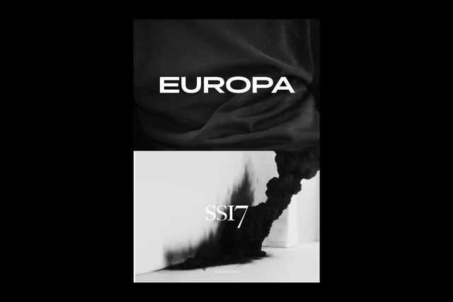 Europa Typography Layout, minimal, monochrome, monochrome