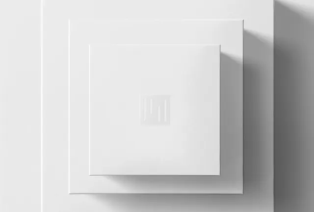 Minimalist Layered Square Composition, minimal, swiss, monochrome