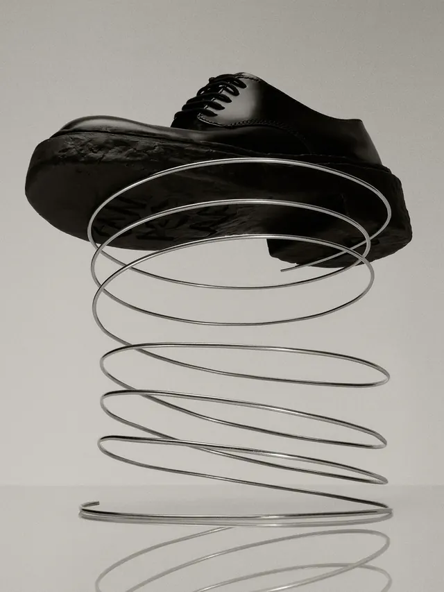 Abstract 3D Coil Sculpture