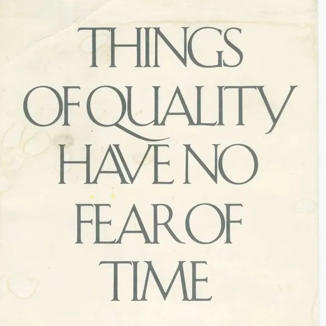 Things of Quality Quote