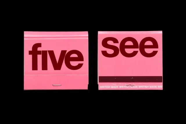 Five See Branding, brutalist, neo-brutalist, high-contrast
