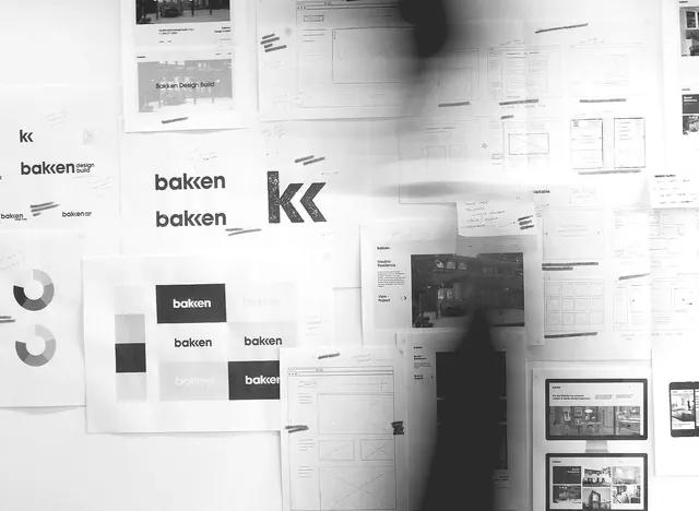 Baken Identity System Mockup, minimal, corporate-clean, monochrome